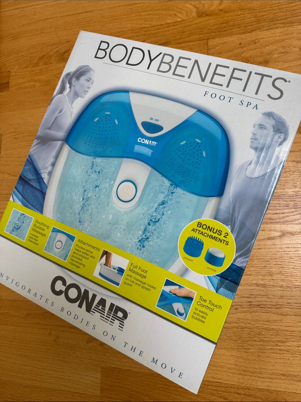Conair BodyBenefits Foot Spa in Blue New in box